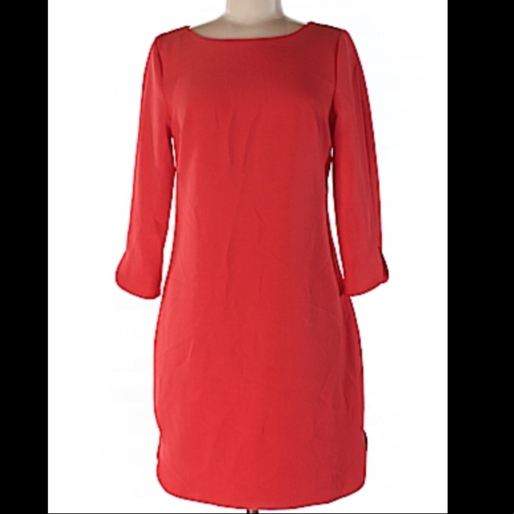 Red Shift Dress